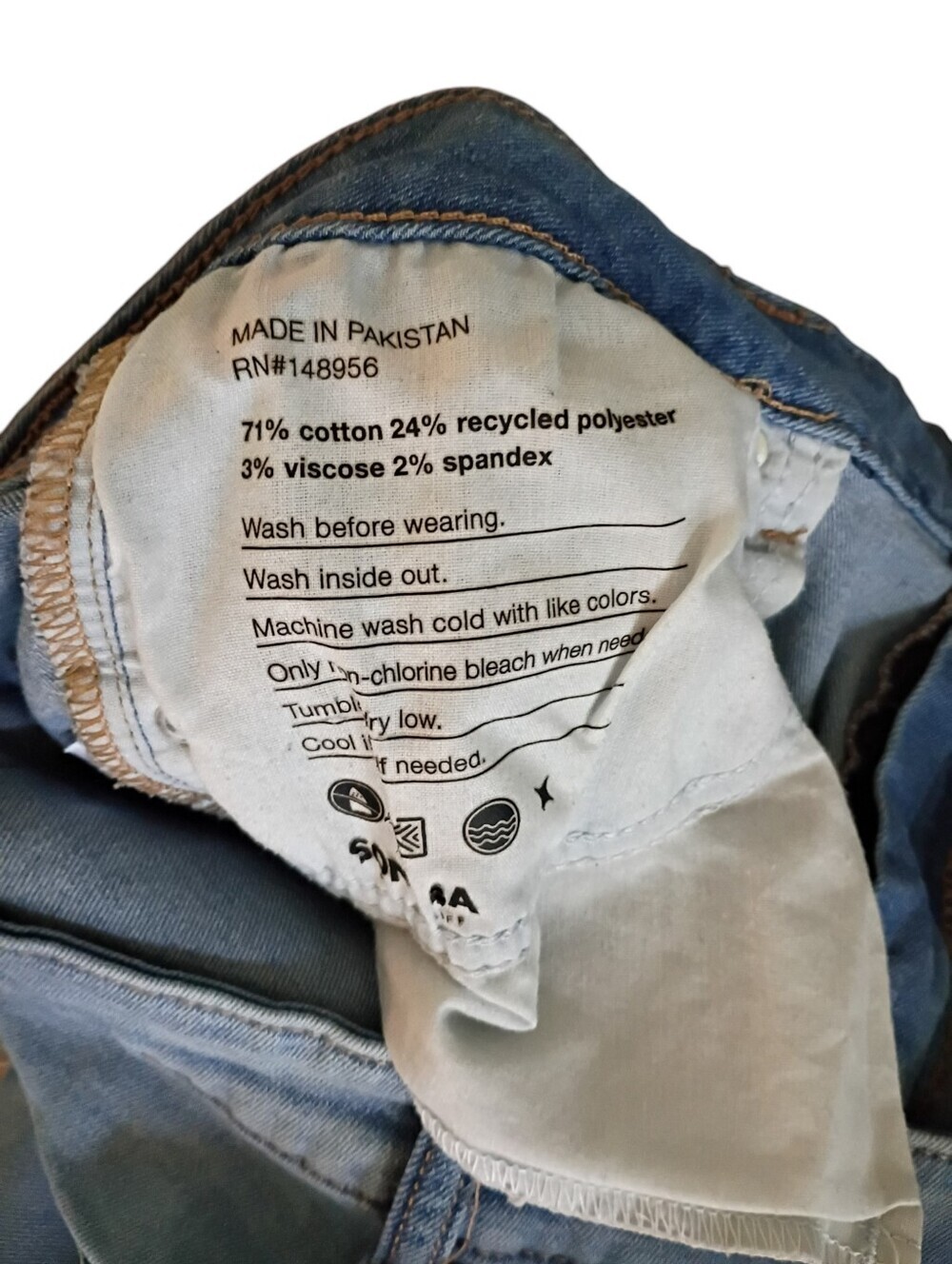 Sonoma Straight Leg Jeans Size 16R - Picture 5 of 5